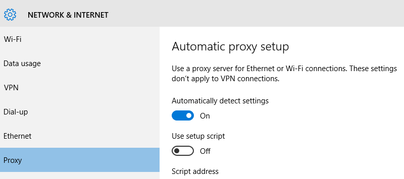 How to Disable Proxy Server on Windows 10