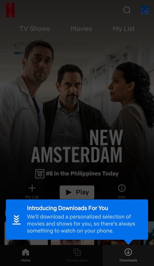 What is the new Downloads for You Feature on Netflix