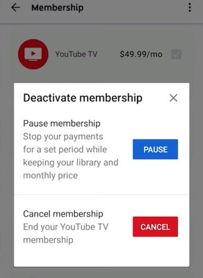 How to Cancel YouTube TV Subscription Account on Android Device