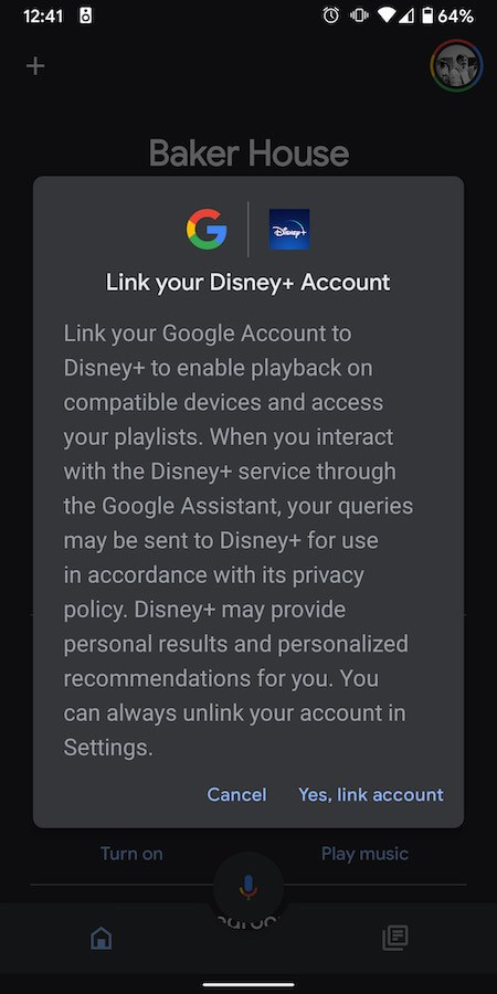 Linking-your-Disney-Plus-Account-to-Google-Home-App