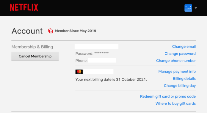 How to Update, Manage Account Payment Method on Netflix