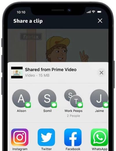 How to Use Share-a-Clip Feature to Send a Video Clip from Movies or TV Shows you Watched on Amazon Prime Video App