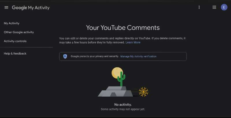 How to See your YouTube Comments History on Desktop Computer