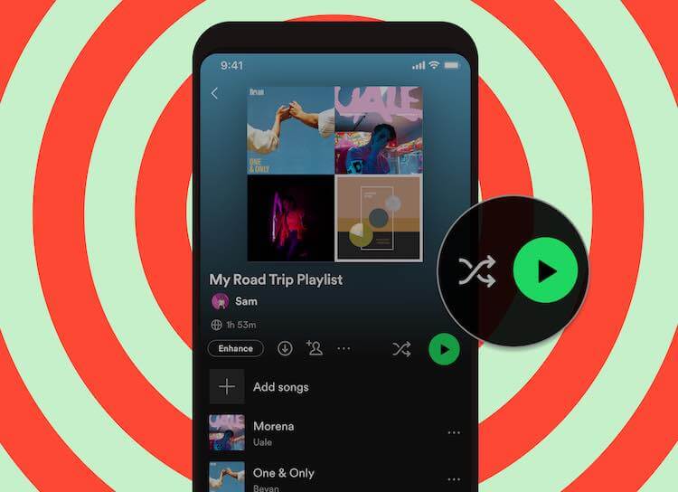 Spotify-App-Enhanced-Mode-Playlist-Feature